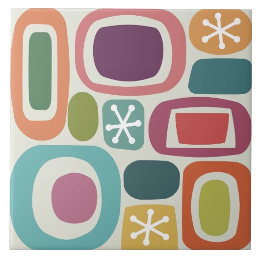 原子力時代のフィールドストーンズカラフル タイル (正面)