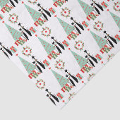 原子力時代のMCM猫のクールクリスマスツリー 薄葉紙 (詳細)