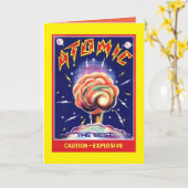 原子力注意爆発的空白のグリーティングカード カード (黄色い花)