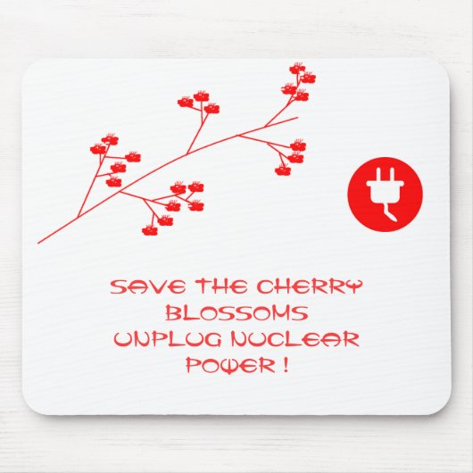 原子力発電を取り外す マウスパッド (正面)