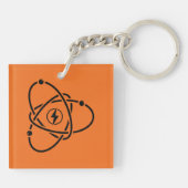 原子力発電エネルギー記号科学と技術 キーホルダー (裏面)