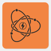 原子力発電エネルギー記号科学と技術 スクエアシール (正面)