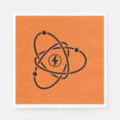 原子力発電エネルギー記号科学と技術 スタンダードランチョンナプキン (正面)