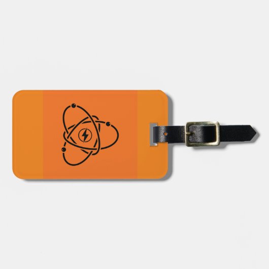 原子力発電エネルギー記号科学と技術 ラゲッジタグ (正面横)