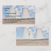 原子力発電所の冷却塔 名刺 (正面/裏面)