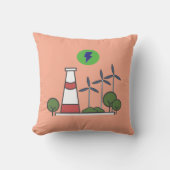 原子力発電所デザイン クッション (正面)