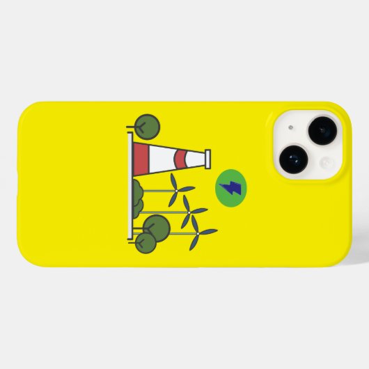 原子力発電所デザイン Case-Mate iPhoneケース (裏面 (横))