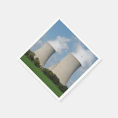 原子力発電所冷却塔 スタンダードカクテルナプキン (角)