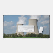 原子力発電所冷却塔 デスクマット (キーボード&マウス)