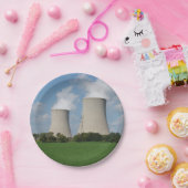 原子力発電所冷却塔 ペーパープレート (パーティー)