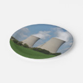 原子力発電所冷却塔 ペーパープレート (アングル)