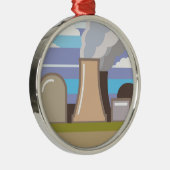 原子力発電所 メタルオーナメント (右)