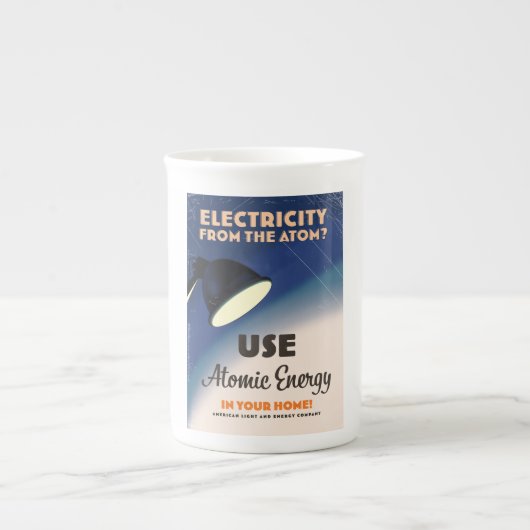 原子力発電? ボーンチャイナマグカップ (正面)