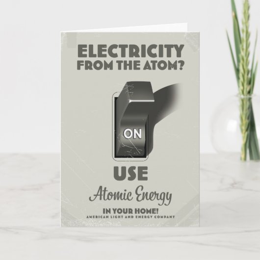 原子力発電 招待状 (正面)