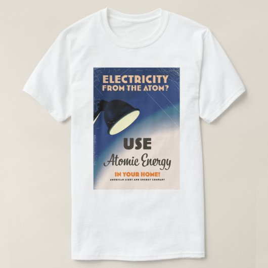 原子力発電? Tシャツ (デザイン正面)