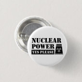 原子力発電Yes声明 缶バッジ (正面&裏面)