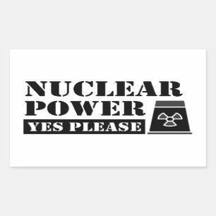 原子力発電Yes声明 長方形シール