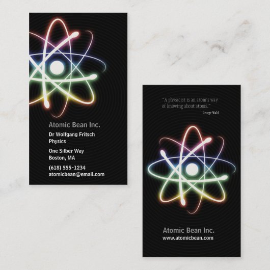 原子力|の科学者 名刺 (正面/裏面)