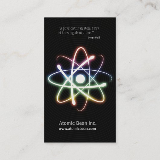 原子力|の科学者 名刺 (裏面)