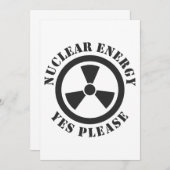 原子力Yes 招待状 (正面/裏面)