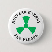 原子力Yes 缶バッジ (正面)
