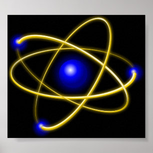 原子原子,物理,粒子,科学,物質 ポスター
