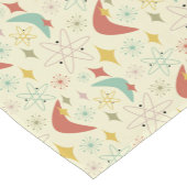 原子団ファンキー体ブーメラン焼き赤ピンク世紀中頃 ショートテーブルランナー (コーナー)