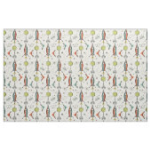 原子子猫ロケット – 緑の月 ファブリック (ファットクウォーター)