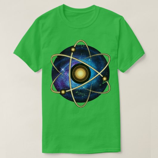 原子宇宙量子物理学 Tシャツ (デザイン正面)