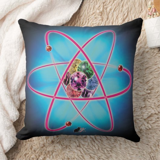 原子宝石 クッション (ブランケット)