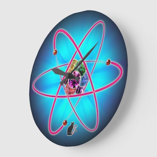 原子宝石 ラージ壁時計 (傾斜)