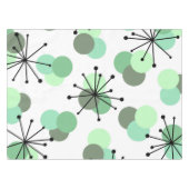 原子年代の分子ミントグリーン テーブルクロス (正面(横))