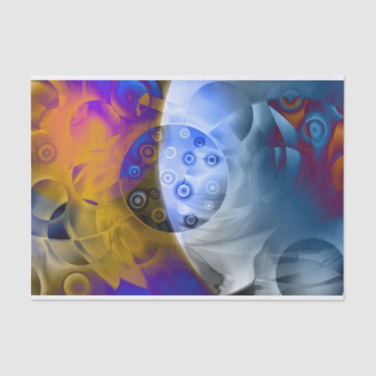 原子抽象芸術ティッシュペーパー 薄葉紙 (正面)