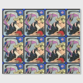 原子抽象芸術aのキスをして別れの絵画 ラッピングペーパー (フラット)