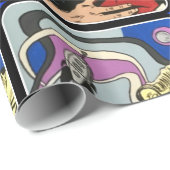 原子抽象芸術aのキスをして別れの絵画 ラッピングペーパー (ロールコーナー)