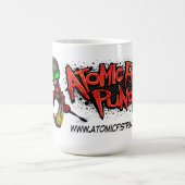 原子握りこぶしの穿孔器のマグ! コーヒーマグカップ (中央)