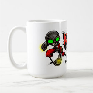 原子握りこぶしの穿孔器のマグ! コーヒーマグカップ