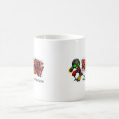 原子握りこぶしの穿孔器 コーヒーマグカップ (中央)