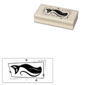 原子星クールキャット中世紀モダンMCM ラバースタンプ (押印)