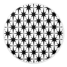 原子星ミッドセンチュリーモダンブラックとホワイト