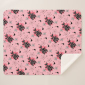 原子星爆発モダンミッドセンチュリー猫 シェルパブランケット (正面(横))