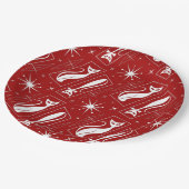 原子星猫ミッドセンチュリーモダンクリスマスMCM ペーパープレート (アングル)