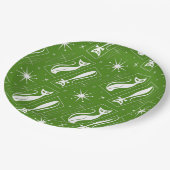 原子星猫ミッドセンチュリーモダンクリスマスMCM ペーパープレート (アングル)