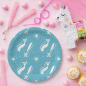 原子星猫ミッドセンチュリーモダンクリスマスMCM ペーパープレート (パーティー)