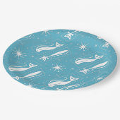 原子星猫ミッドセンチュリーモダンクリスマスMCM ペーパープレート (アングル)