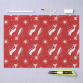 原子星猫ミッドセンチュリーモダンクリスマスMCM T 薄葉紙 (クラフト)