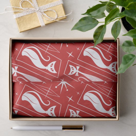 原子星猫ミッドセンチュリーモダンクリスマスMCM T 薄葉紙 (ギフト)