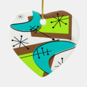 原子時代によってインスパイアブーメランのデザイン セラミックオーナメント (裏面)