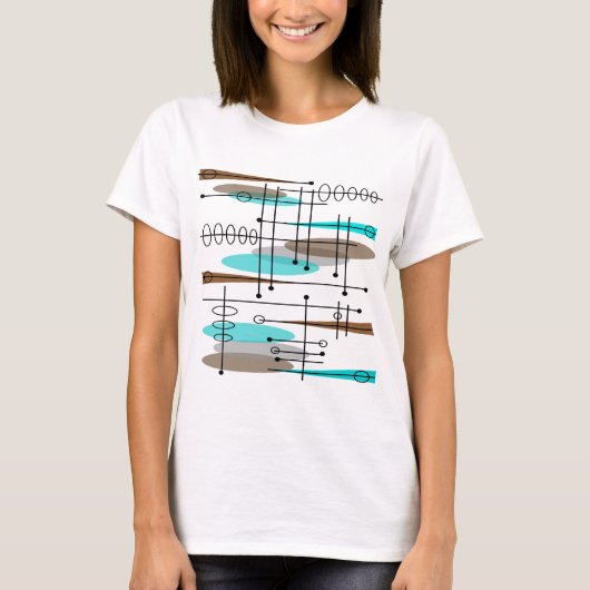 原子時代によってインスパイア世紀半ばのデザイン13 Tシャツ (正面)