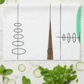 原子時代によってインスパイア世紀半ばのデザイン14 キッチンタオル (折り畳み)